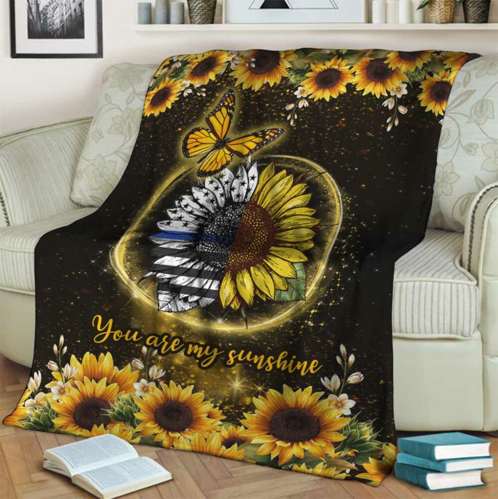 Sunflower You Are My Sunshine - Flannel Blanket - Owl Ohh - Owl Ohh