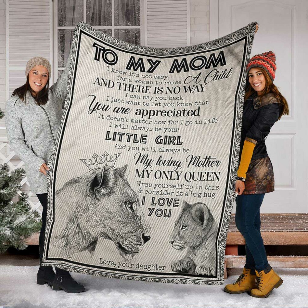 Lion I Love You To The Moon And Back - Flannel Blanket - Owl Ohh - Owl Ohh