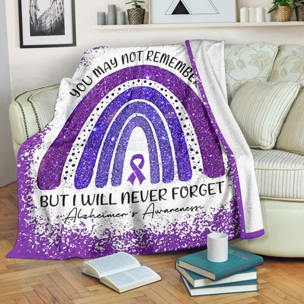 I Will Never Forget - Alzheimer Awareness Flannel Blanket 502 - Owl Ohh