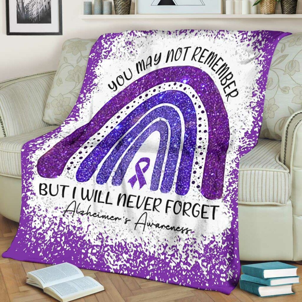 I Will Never Forget - Alzheimer Awareness Flannel Blanket 502 - Owl Ohh