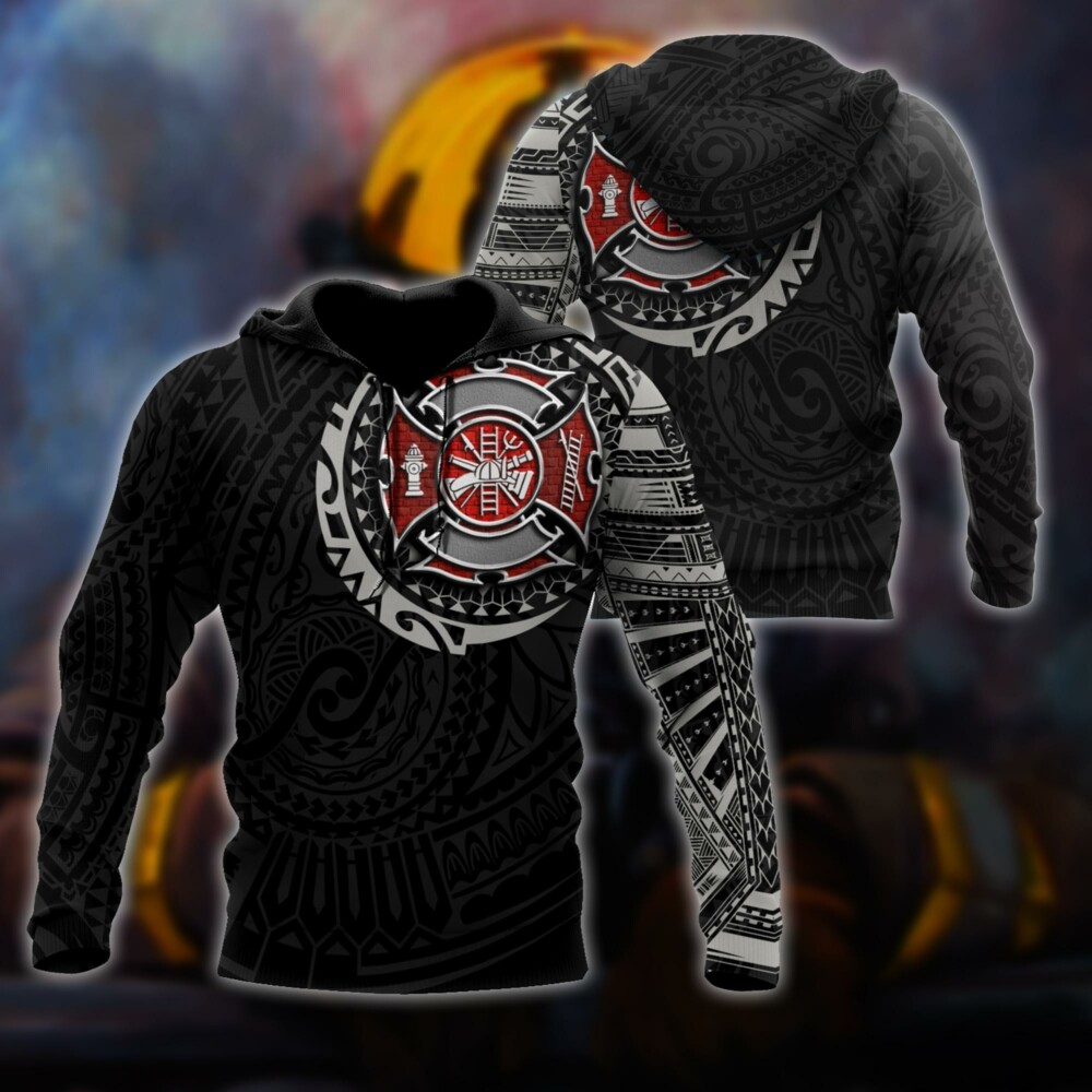 Firefighter Tattoo Amazing Style - Hoodie - Owl Ohh - Owl Ohh