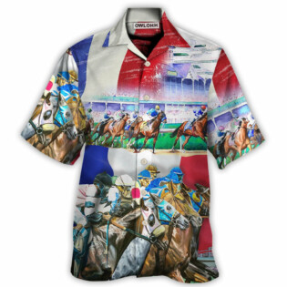 Horse France Horse Racing Amazing Seat Lover - Hawaiian Shirt - Owl Ohh for men and women, kids - Owl Ohh