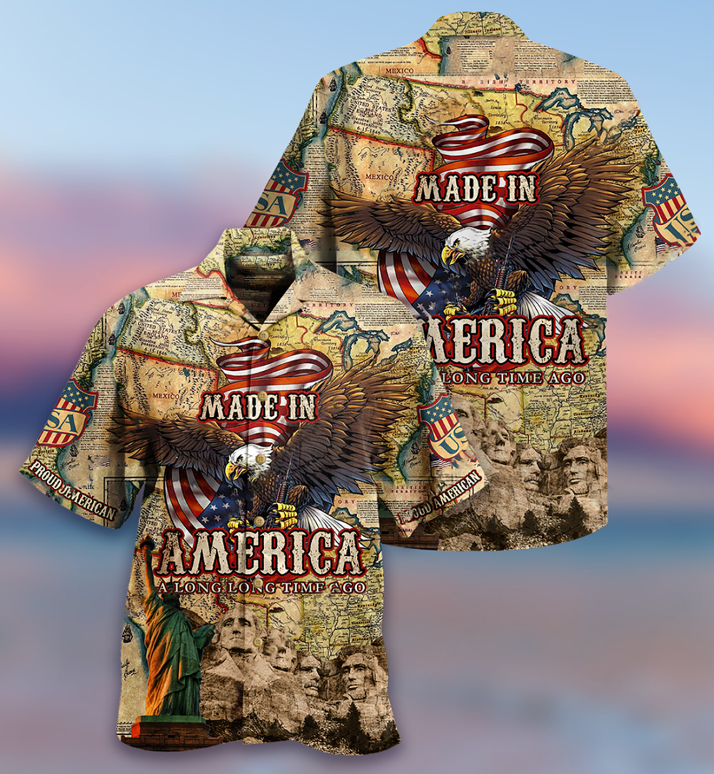 America Made In America Long Time Ago - Hawaiian Shirt - Owl Ohh - Owl Ohh