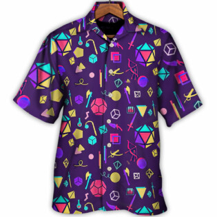 DnD Tabletop RPG Weapons Items Purple - Hawaiian Shirt - Owl Ohh-Owl Ohh