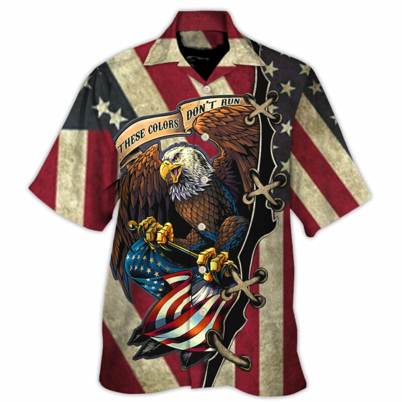America Eagle Fly Flag - Hawaiian Shirt - Owl Ohh-Owl Ohh