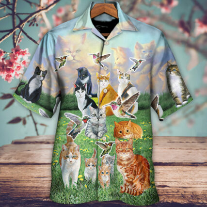 Cat Go To Heaven - Hawaiian Shirt - Owl Ohh - Owl Ohh
