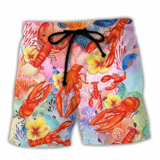 Lobstering We Don't Measure We Just Spinkle The Spirits Tropical Vibe - Beach Short