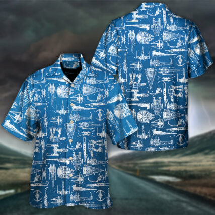 Star Trek Space Ships - Hawaiian Shirt For Men, Women, Kids - Owl Ohh-Owl Ohh