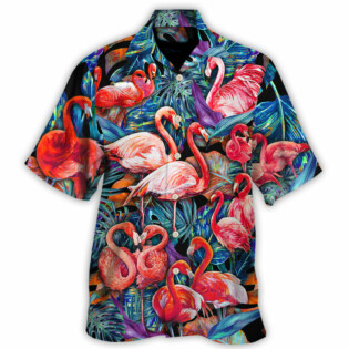 Flamingo Coloful In Tropical - Hawaiian Shirt - Owl Ohh-Owl Ohh