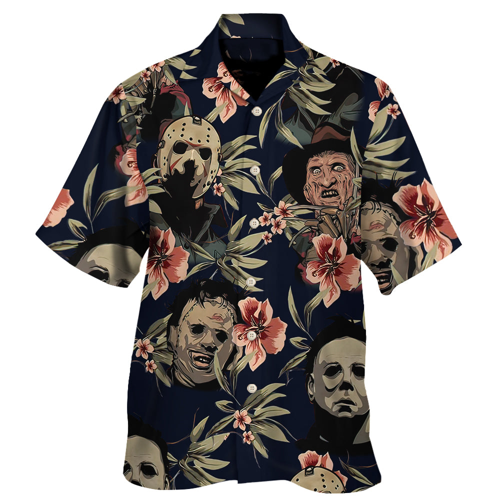 Halloween Horror Movie Tropical Style - Hawaiian Shirt - Owl Ohh-Owl Ohh