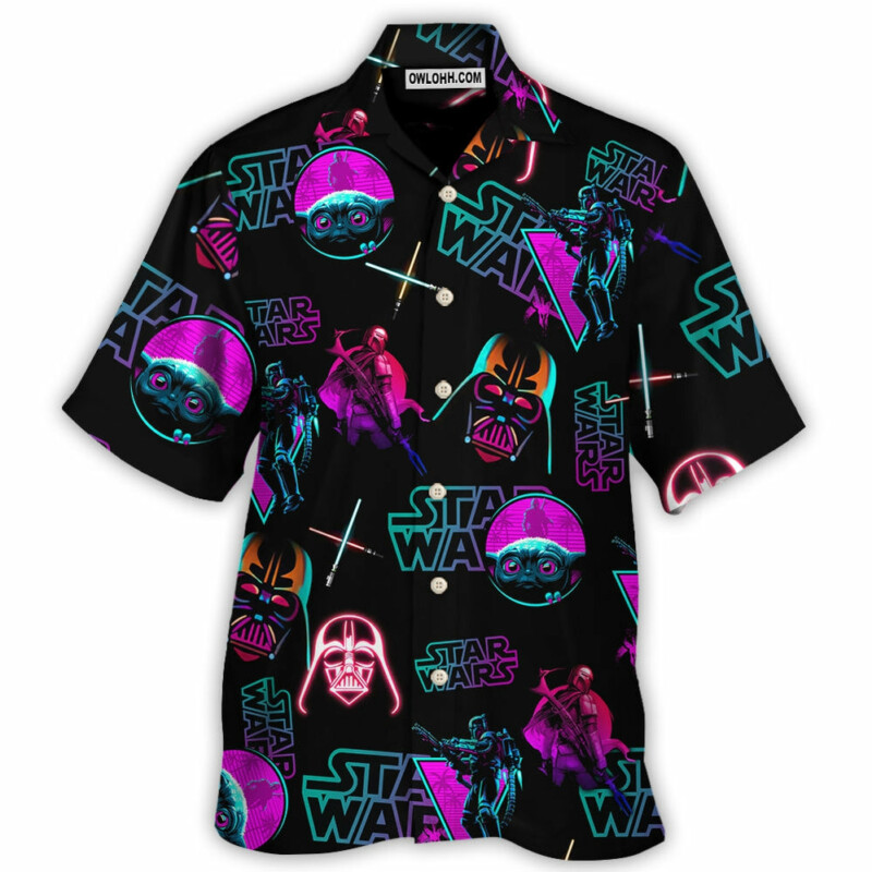 Neon Star Wars - Hawaiian Shirt For Men, Women, Kids - Owl Ohh-Owl Ohh