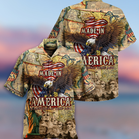 America Made In America Long Time Ago - Hawaiian Shirt - Owl Ohh - Owl Ohh