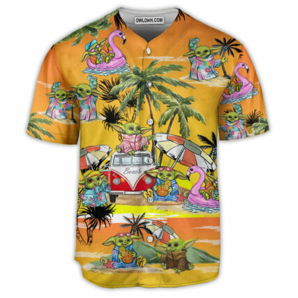 SW Disney Baby Yoda Orange - Baseball Jersey