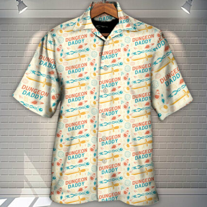 DnD Dungeon Daddy Pattern - Hawaiian Shirt - Owl Ohh-Owl Ohh