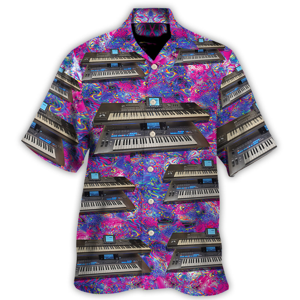 Korg Keyboards Lover Style - Hawaiian Shirt - Owl Ohh-Owl Ohh