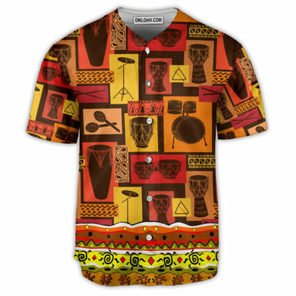 Drum Music Lover Colorful Style - Baseball Jersey - Owl Ohh