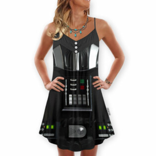 SW Darth Vader Cosplay - V-neck Sleeveless Cami Dress