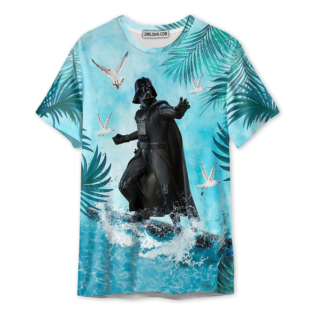 Starwars Darth Vader Surfing 02 - Unisex 3D T-shirt