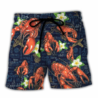 Lobstering Feed Me Lobster & Tell Me I'm Pretty Tropical Vibe - Beach Short