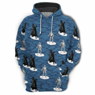 Starwars Storm Trooper Darth Vader Surfing - Hoodie