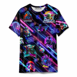 Star Wars Neon All Star Style - Unisex 3D T-shirt