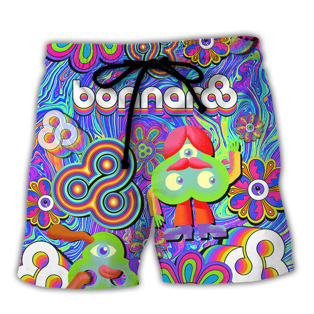 Music Event I Want To Live A Bonnaroo Music Festival Forever - Beach Short - Owl Ohh - Owl Ohh