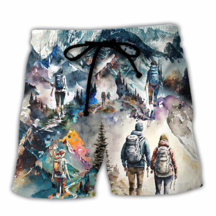 Hiking The Mountains Are Calling And I Must Go - Beach Short