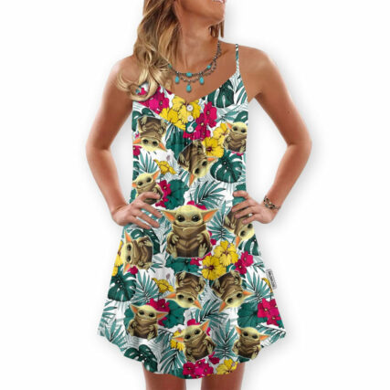 Star Wars Baby Yoda - V-neck Sleeveless Cami Dress