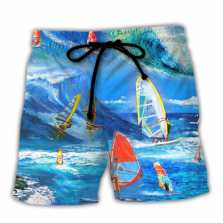 Windsurfing Don't Be Jealous Just Because You Can't Surf Like Me - Beach Short