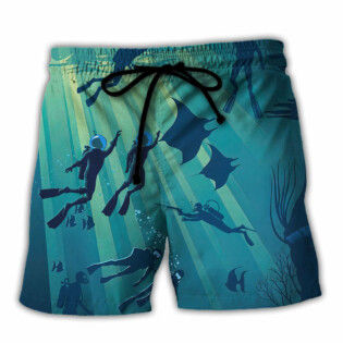 Scuba Diving The Closer I Get To The Bottom The Farther I Am From Idiots - Beach Short