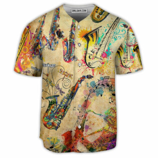 Saxophone Music Saxophone Is My Life - Baseball Jersey - Owl Ohh