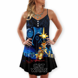 Star Wars Cat A New Hope - V-neck Sleeveless Cami Dress
