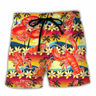 Lobster This Is What An Awesome Lobster Lover Looks Like Tropical Vibe Amazing Style - Beach Short