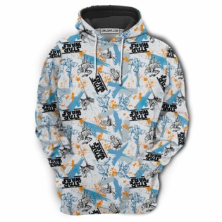 Starwars Yoda Fighters Pattern - Hoodie