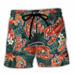 Lobster It's A Known Fact That Lobsters Fall In Love Tropical Vibe Amazing Style - Beach Short