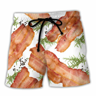Food Bacon Funny Style - Beach Short - Owl Ohh - Owl Ohh