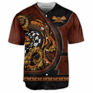 Octopus Dart Leather Style - Baseball Jersey - Owl Ohh - Owl Ohh