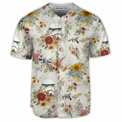 Starwars Stormtrooper Flower Vintage Autumn - Baseball Jersey