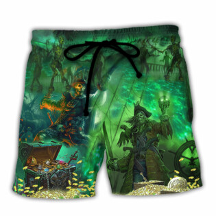 Irish Pirate Booze And Booty Beautiful - Beach Short - Owl Ohh - Owl Ohh