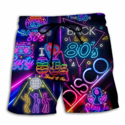 Disco To The Disco Music Love - Beach Short - Owl Ohh - Owl Ohh