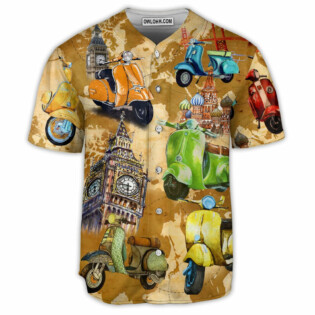 Scooter Life Is Short And The World Is Wide With Stunning Color - Baseball Jersey - Owl Ohh