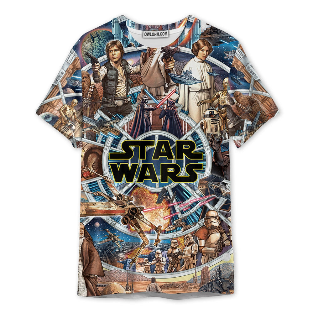 Starwars Fighting In Galaxy - T-shirt