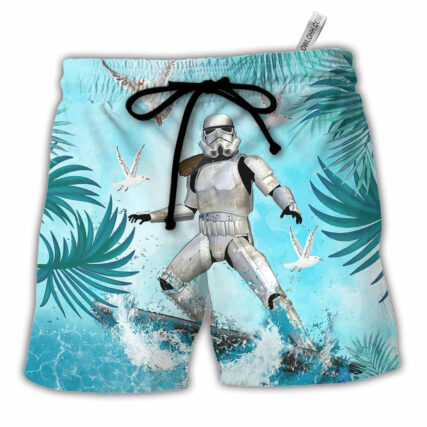 Star Wars Stormtrooper Surfing - Beach Short