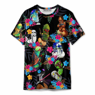 Star Wars Funny Tropical Neon Colorful Style - T-shirt