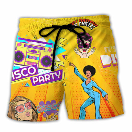 Disco It's Time To Party - Beach Short - Owl Ohh - Owl Ohh