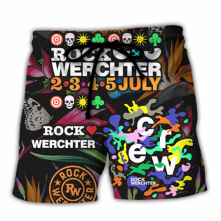Rock Werchter Tropical Vibe Music Lover Amazing Style - Beach Short - Owl Ohh - Owl Ohh