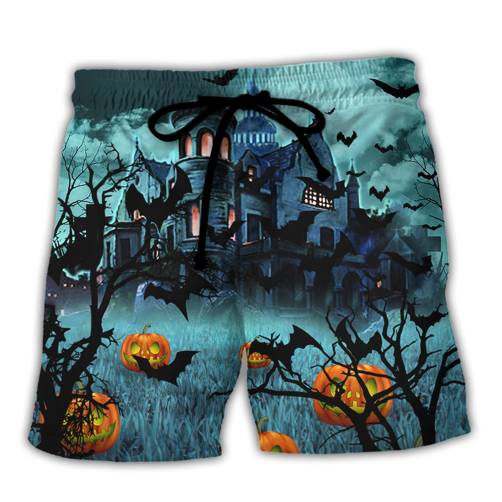 Halloween Night Dark Pumpkin - Beach Short - Owl Ohh - Owl Ohh