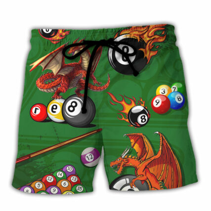 Billiard Dragon Pool Save Me From Being A Pornstar Now I'm Just A Stroke Lover Billiard - Beach Short
