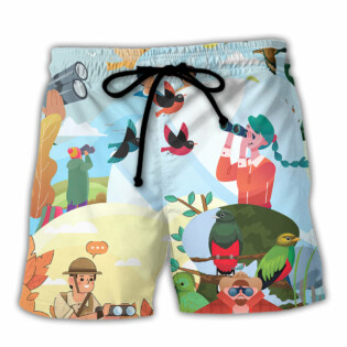 Bird Watching Introverted But Willing To Discuss Bird Watching - Beach Short