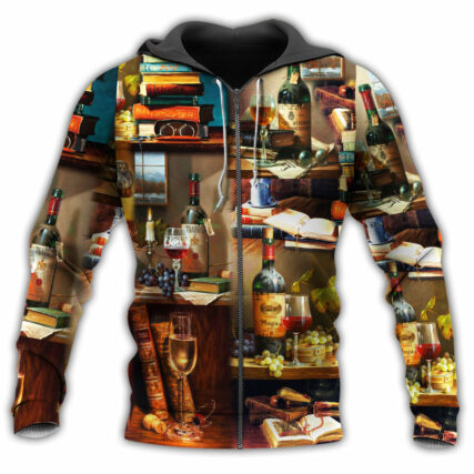 Book And The Smell Of Fine Drink - Hoodie - Owl Ohh - Owl Ohh